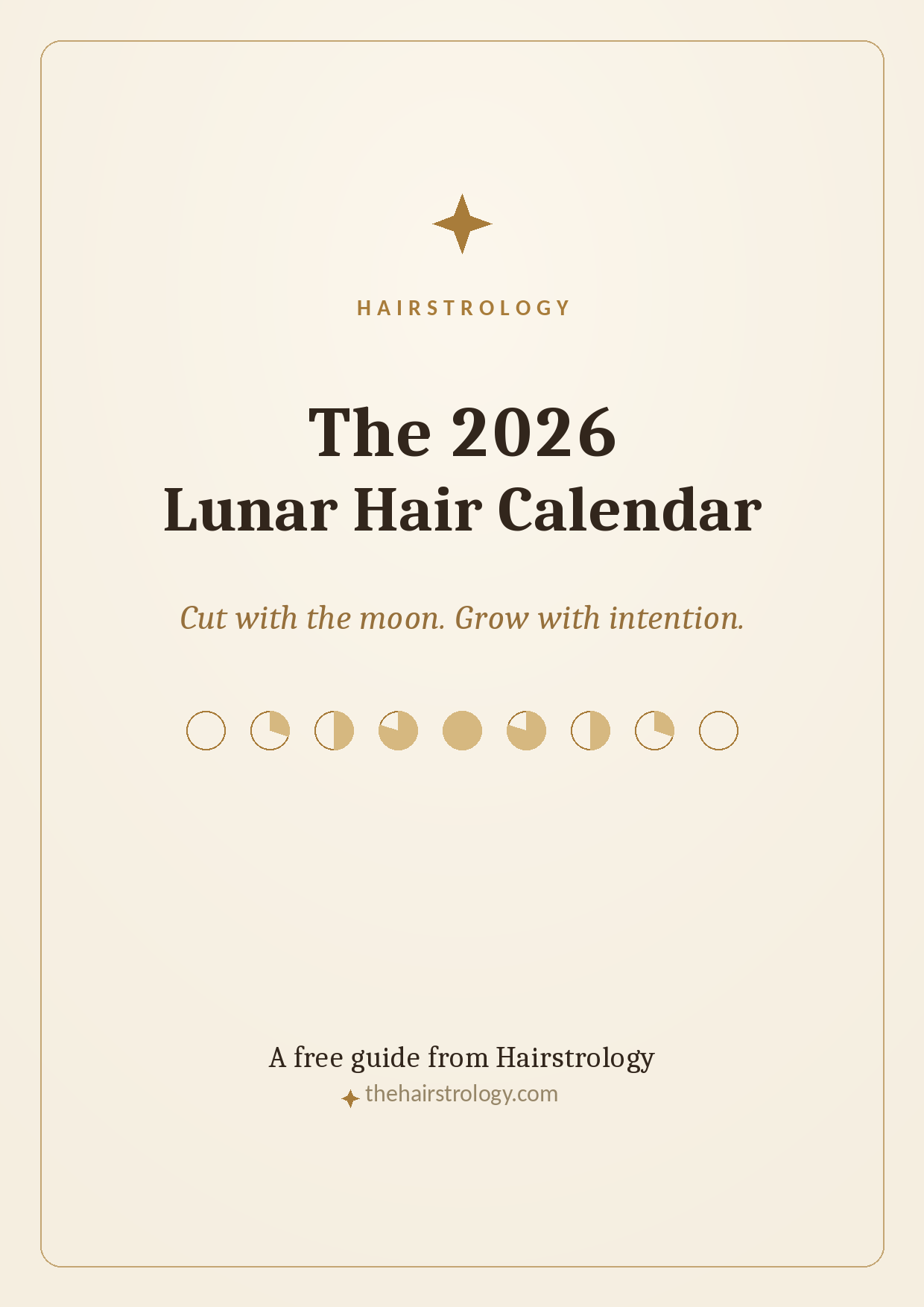 The 2026 Lunar Hair Calendar cover